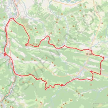 Trace GPS Carla de Roquefort en passant par le col de la Lauze, itinéraire, parcours