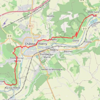 Trace GPS GR 15 GRvP - Mt-st-Père / Bonneil - mise à jour, itinéraire, parcours