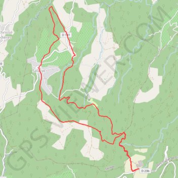 Trace GPS La Chartreuse de Valbonne - Les Croses, itinéraire, parcours