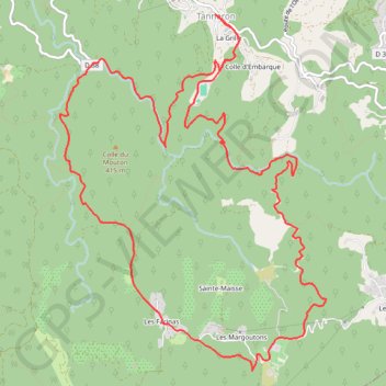 Trace GPS les-cretes-de-tanneron fait en reco, itinéraire, parcours
