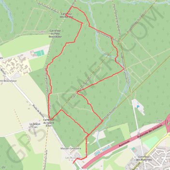 Trace GPS Forêt Thorigné, itinéraire, parcours