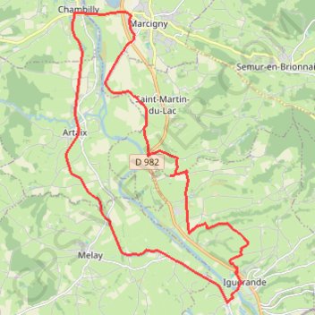 Trace GPS Brionnais entre Loire et canal, itinéraire, parcours