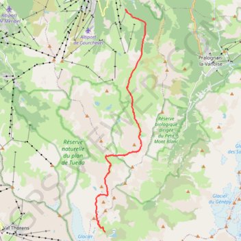 Trace GPS Col du Grand Infernet, itinéraire, parcours