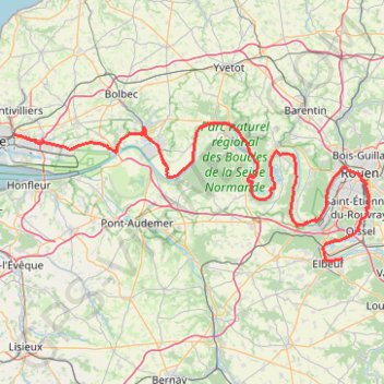 Trace GPS Val de seine, itinéraire, parcours