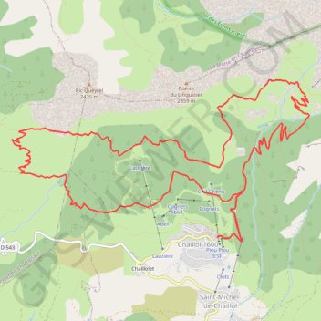 Trace GPS Balcons de Chaillol sur le chemin des lys, itinéraire, parcours