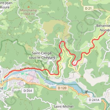 Trace GPS La Dolce Via, itinéraire, parcours
