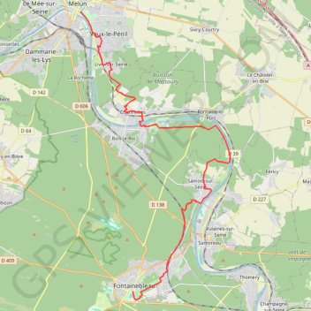 Trace GPS Rando des 3 châteaux, itinéraire, parcours