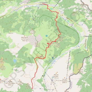 Trace GPS Chapelle d'abondance Bassachaux, itinéraire, parcours