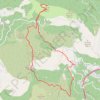 Trace GPS Gorbio cime du baudon, itinéraire, parcours