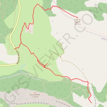 Trace GPS Colle du Maçon et Castellaras de la Malle depuis le Col du Ferrier, itinéraire, parcours