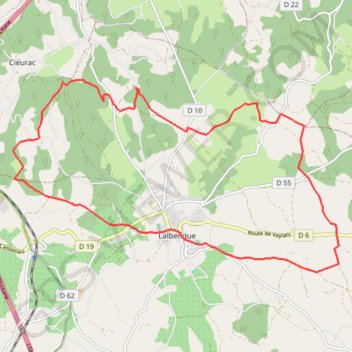 Trace GPS Circuit des châteaux - Lalbenque, itinéraire, parcours