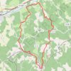 Trace GPS Bonaguil, du château à l'église de Lastreilles - Pays de la vallée du Lot, itinéraire, parcours
