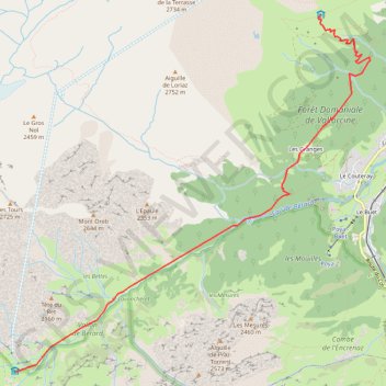 Trace GPS Chalets de Loriaz, itinéraire, parcours