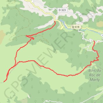 Trace GPS Cap de la Dosse - Sommet de Mentiès, itinéraire, parcours