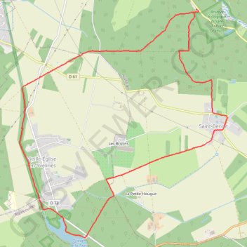 Trace GPS Vieille-Eglise en Yvelines, itinéraire, parcours