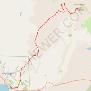 Trace GPS Lac Viti - Lac Mývatn, itinéraire, parcours