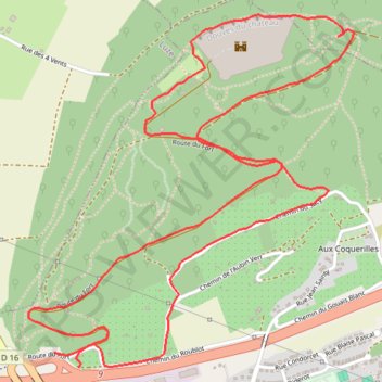 Trace GPS Le fort du mont Vaudois, itinéraire, parcours