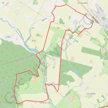 Trace GPS En bordure de la Forêt des Andaines - Saint-Maurice-du-Désert, itinéraire, parcours