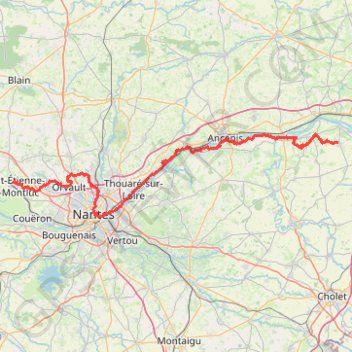 Trace GPS GR3 De La Pommeraye (Maine-et-Loire) à Saint Étienne-de-Montluc (Loire-Atlantique), itinéraire, parcours