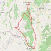 Trace GPS Circuit vélo loisir Les pierres rouges, itinéraire, parcours