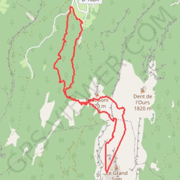 Trace GPS Randonnées en Chartreuse, itinéraire, parcours