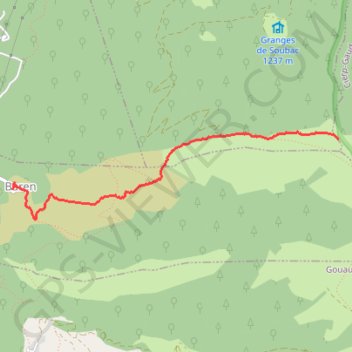 Trace GPS Mail de la Pique, itinéraire, parcours