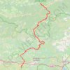 Trace GPS GR77 Du Saut de Vézoles (Hérault) au Signal de l'Alaric (Aude), itinéraire, parcours