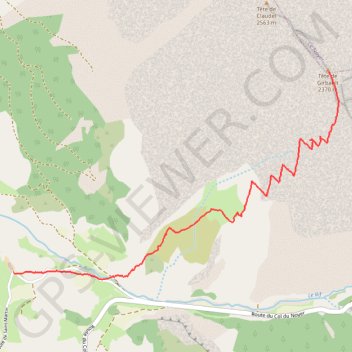 Trace GPS Tête de Girbault, itinéraire, parcours