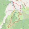 Trace GPS Cascade de Clars via l'Ubac de Brainée, itinéraire, parcours