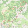 Trace GPS Boucle autour de Saint-Lizier, itinéraire, parcours