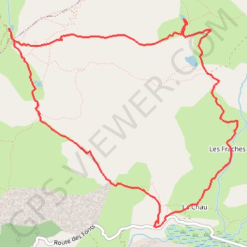 Trace GPS Randonnée vallée de la cerveyrette, itinéraire, parcours