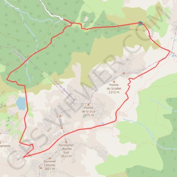 Trace GPS Boucle Prabert - Col de la Mine de Fer - Coche, itinéraire, parcours