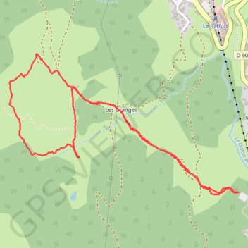 Trace GPS Creux de la Stetta, itinéraire, parcours