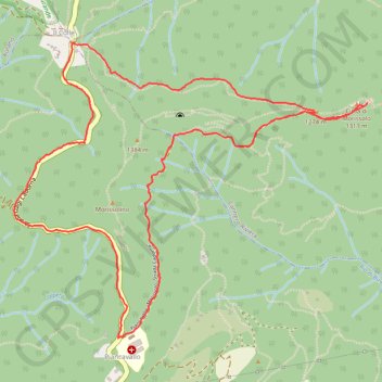 Trace GPS De Piancavallo à Morissolo au bord du Lac Majeur, itinéraire, parcours