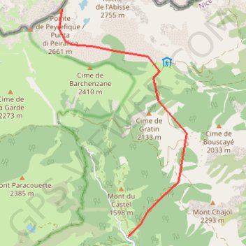 Trace GPS Pointe de Peyrefique, itinéraire, parcours
