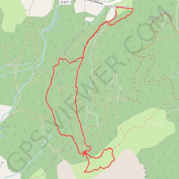 Trace GPS RSPG Cabane des Pierres les FORESTONS, itinéraire, parcours