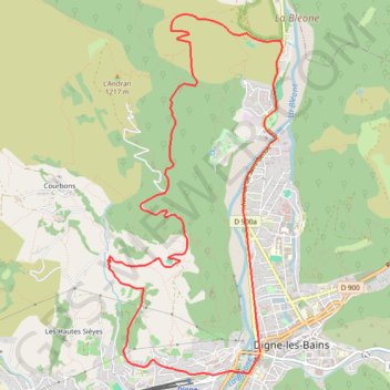 Trace GPS La Baisse de Blanchard, itinéraire, parcours