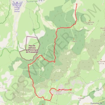 Trace GPS RF J1 Deïdou - l'Hom 16 kms +397 m, itinéraire, parcours