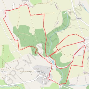 Trace GPS Circuit des Carrières - Saint-Aubin, itinéraire, parcours
