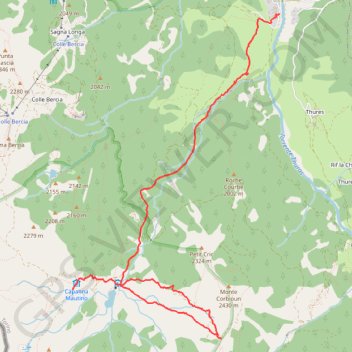 Trace GPS Ref Mautino - Col bégino - Bousson, itinéraire, parcours