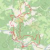 Trace GPS Bouziès-Cabrerets-Saint Cirq Lapopie-Bouziès, itinéraire, parcours