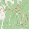 Trace GPS Saint gens depuis la borrie de La Roque-sur-Pernes, itinéraire, parcours