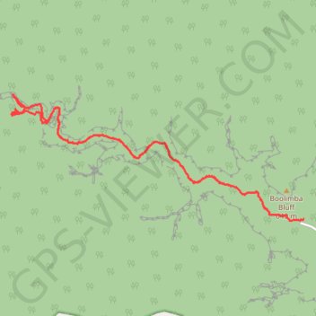 Trace GPS Big Bend Walk - Carnarvon Upper Gorge, itinéraire, parcours