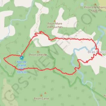Trace GPS Sentier Grand Sable, itinéraire, parcours