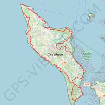 Trace GPS Tour de l'Île d'Oléron - 12081 - UtagawaVTT.com, itinéraire, parcours