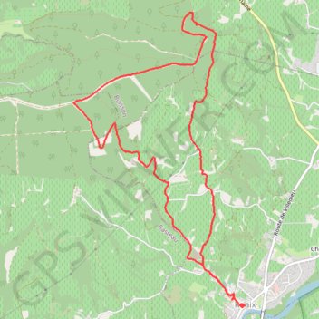 Trace GPS ROAIX-COMBE DU BON POIRIER, itinéraire, parcours
