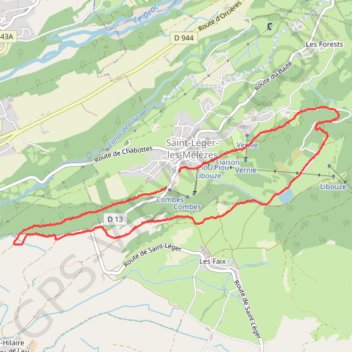 Trace GPS Circuit du plateau de Libouse, itinéraire, parcours
