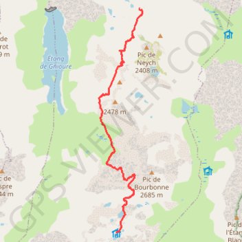 Trace GPS De Neych aux Llassiès par la crête de Bourbonne, itinéraire, parcours