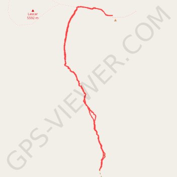 Trace GPS Lascar - Itinéraire Sud, itinéraire, parcours