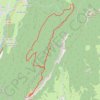 Trace GPS Mont Outheran par le Pas des Fontanieux et le Col du Planet, itinéraire, parcours